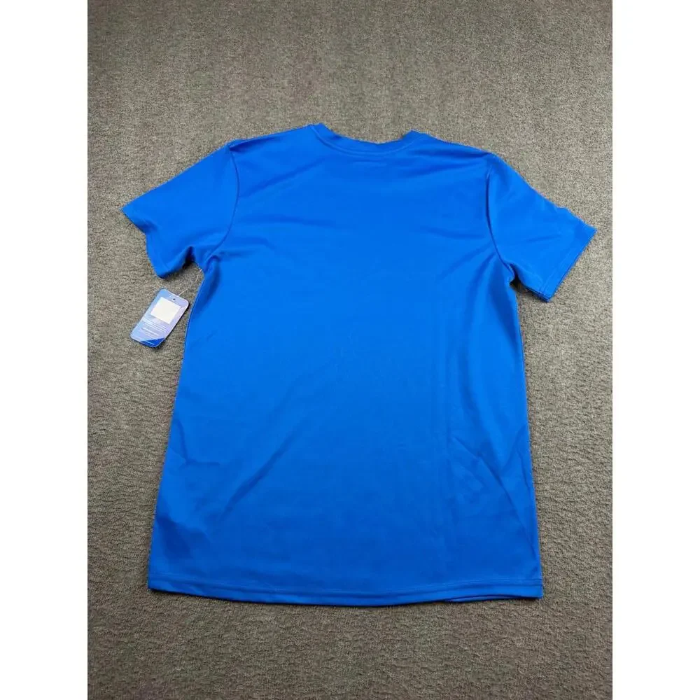 Champion‎ Authentic Men's L Large Activewear Mens Blue Breathable Mesh Shirt - Picture 2 of 6